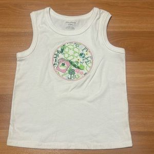 Girls tank made with Lilly Pulitzer fabric
